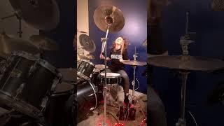 Kid Rock - “Born Free” Drum Cover  Drummer Cam Done Live by Teen Drummer Lauren Young  #Shorts