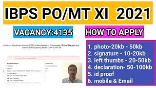 IBPS CRP PO MT XI 2021how to apply online application form in tamil