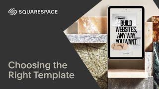 Choosing the Right Template  Squarespace 7.1