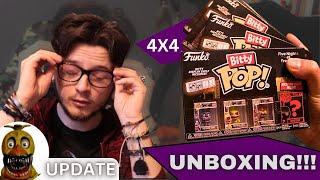 UNBOXING ALL FNAF Bitty POP  Bootleg unbox  Withered Chica update