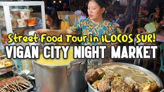 Philippines Street Food Tour at VIGAN CITY NIGHT MARKET  Fantastic STREET FOOD TOUR in ILOCOS SUR
