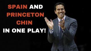 Spain Pick and Roll & Princeton Chin In One Play  Motion Offense Breakdown