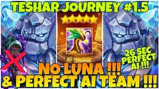 NO LUNA & PERFECT AI - GIANT ABYSS HARD SPEED TEAM   TESHAR JOURNEY #1.5 SUMMONERS WAR