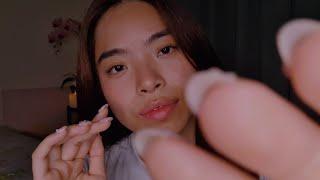 ASMR Slow & Sleepy  Sweeping My Hands Over Your Hair & Face Hand Movements Face Touching