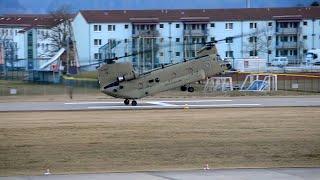 U.S. Army CH-47 Chinook Helicopter Perfect Landing