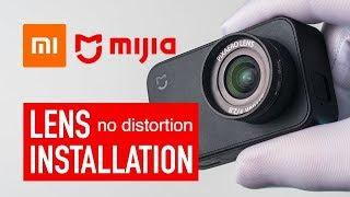 MIJIA 4K + PIXAERO LENS. How to install low distortion lens  4K samples
