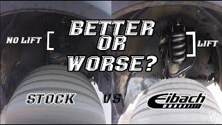 Tacoma Stock vs Lifted - Eibach Pro Truck Lift Comparison & Review  3rd Gen Tacoma