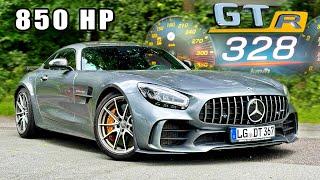 850HP AMG GTR  328KMH REVIEW on AUTOBAHN