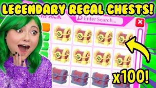 OPENING 100 REGAL CHESTS TO GET EVERY NEW LEGENDARY ACCESSORY Adopt Me Accessory Chest Update