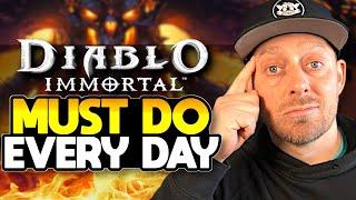 Top 3 Most Important things to do Every Day in Diablo Immortal