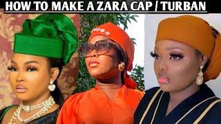 How to make Zara cap  How to make Turban  How to Cut and Sew  Fascinator  headgear  gele  diy