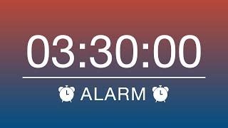 3 HOURS 30 MINUTES TIMER & ALARM - COUNTDOWNALARM CLOCK