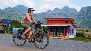 Hills and Heat Exhaustion Cycling in Laos  World Bicycle Touring Episode 40