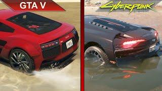 THE BIG COMPARISON 2  GTA V vs. Cyberpunk 2077 RT OVERDRIVE  PC  RTX 2080 Ti