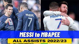 Lionel Messi All Assists To Mbappe 202223 - With Commentary.HD