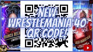 NEW WRESTLEMANIA 40 QR CODE WWE Supercard S10
