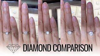 Diamond Size & Price Comparison 0.5 0.75 1 1.5 2 Carat Diamond Ring