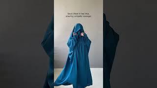 Saudi jilbab in Shade teal blue #abaya #simple #hijab #niqab #jilbab #modestwear