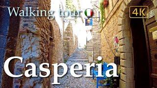 Casperia Lazio Italy【Walking Tour】History in Subtitles - 4K