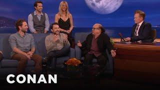 When The “Always Sunny” Cast Met Danny DeVito  CONAN on TBS