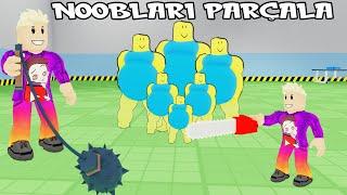 SEVGİLİMİ ÇALAN ŞİŞKO NOOBLARI DÖVDÜM    Roblox Noob Crushers