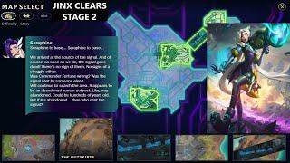 league of legends swarm map 2 clear tutorial with jinx