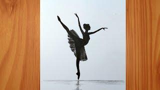 How to Draw a Ballerina from Lines to Figure - Easy Pencil Drawing