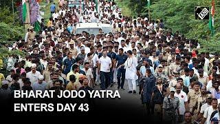 Bharat Jodo Yatra Rahul Gandhi resumes ‘padayatra’ from Banavasi Village in Kurnool on 43rd day