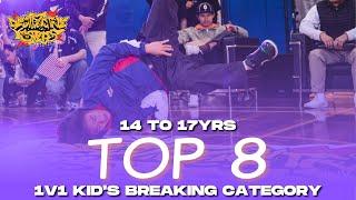 JAttack vs Waddu  1v1 Kids Breaking 14 to 17yrs  TOP 8  DESTRUCTIVE STEPS 14