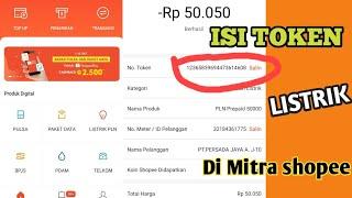 CARA BELI TOKEN LISTRIK DI MITRA SHOPEETOP UP ISI ULANG TOKEN LISTRIK MITRA SHOPEE