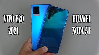 Vivo V20 2021 vs Huawei nova 5T  SpeedTest and Camera comparison