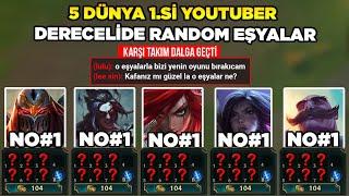 RAKİP DALGA GEÇTİ 5 DÜNYA 1.Sİ YOUTUBERI DERECELİ MAÇTA RANDOM EŞYA İLE OYNATTIK GAME.TV