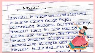 Very Short Essay On Navratri Short Essay On navratri in English Navratri essay writing