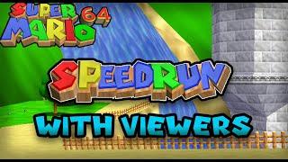 Mario 64 CO-OP speedrunning WITH VIEWERS