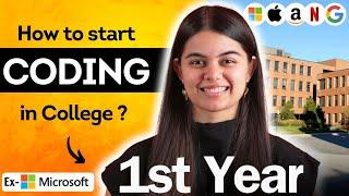 How to start Coding in 1st Year? for College Students  Tech InternshipPlacement