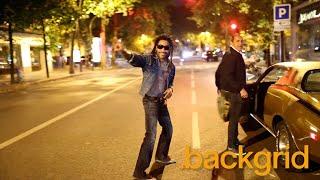 Lenny Kravitz Stuns with Gold Classic Car and Mystery Woman in Paris France