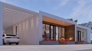 Practical & Functional 3 Bedroom Modern House Design 24m x 16m