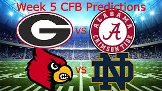 My College Football Week 5 Predictions