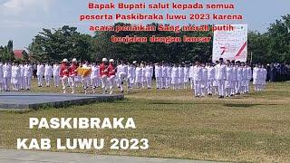 Penaikan Bendera Sang saka Merah putih oleh Paskibraka kab Luwu 2023