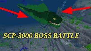 SCP-3000 BOSS BATTLE WITH DIFFRENT WEAPONS MINECRAFT MCPE