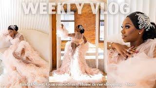 VLOG BRIDAL PHOTOSHOOT + WORKING OUT CONSISTENTLY + HOMESENSE SHOPPING + MORE  CHEV B VLOGS.