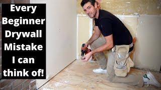 Every Beginner Drywall Mistake I can think of 13