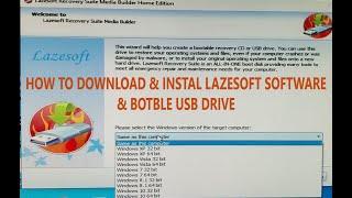 How to Download lazesoft software install & How to create boot UsbCD WIndowsPassword reset