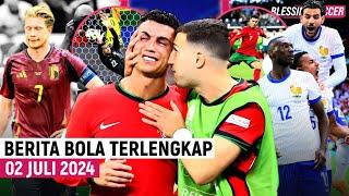 EURO 2024 Portugal ke-8 Besar CR7 Menangis  Prancis BAPUK Tapi Lolos  Akhir Era EMAS Belgia