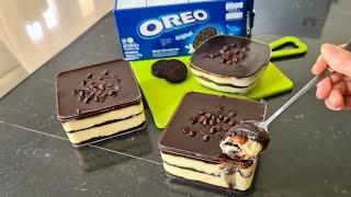 Tanpa oven tanpa kukus Oreo Eclair Dessert Box lumer dan enak banget. Bisa banget buat jualan