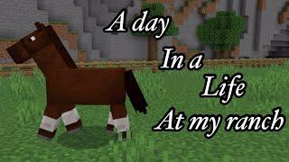 Episode one A day in a life at my ranch Minecraft? *Barn tour* *VOICE*