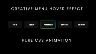 Creative CSS Menu Hover Effect  CSS Menu Hover Effects