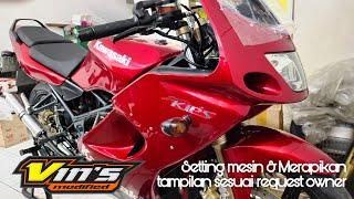 Setting Mesin & Merapikan Tampilan Ninja RR Old  Vins Modified #vinsmodified #restorasi #ninjarr