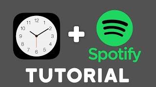  How to Wake Up With Spotify Music Step By Step  iPhone Wake up Alarm