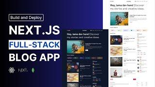 Full-Stack Blog App Tutorial  Next.js MongoDB Blog App Project Full Course